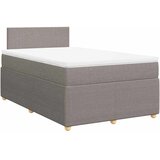  Krevet s oprugama i madracem smeđesivi 120 x 190 cm od tkanine | shoptok.hr