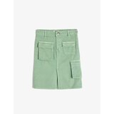 Koton Cargo Denim Skirt Covered Pocket Detail Cotton cene
