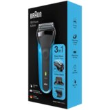 Braun aparat za brijanje i styler 310BT, Serija 3, Wet & Dry, Crno/plavi | Eponuda.ba