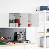 Furnova Garažni zidni ormarići 2 kom bijeli od konstruiranog drva | shoptok.hr