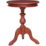 The Living Store Stranska mizica rjava 50x50x65 cm trden mahagonij - Stranska Mizica, (21421340) | Shoptok.si
