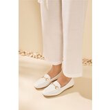 Yaya by Hotiç Loafer Shoes - White - Flat Cene