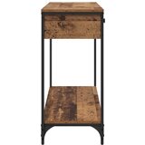  Konzolna stolica s ladicama Staro drvo 100 x 34,5 x 75 cm | shoptok.hr