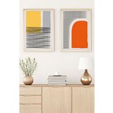 WALLXPERT Huhu51 - Multikolor Dekorativna Ramirana MDF Slika (2 Komada) | Eponuda.com