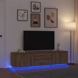 vidaXL TV ormarić s LED svjetlima Artisan hrast 193,5x41x50 cm | shoptok.hr
