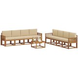  Set vanjskih sofa 9 kom. Prirodna i bež | shoptok.hr