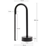 Kave Home Crna metalna LED stolna lampa (visina 30 cm) Bow – | shoptok.hr