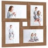 vidaXL Foto okvir za 4x(10x15 cm) fotografije svetlo rjav MDF | Shoptok.si