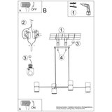  Obesna svetilka KUKKIA črna, (21347758) | Shoptok.si