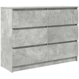  Komoda beton siva 100x35x76 cm konstruirano drvo | shoptok.hr