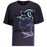 Desigual Face ženska majica kratkih rukava plava Cijene
