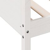  Dnevni krevet bez madraca bijeli 80 x 200 cm masivna borovina | shoptok.hr