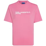 KARL LAGERFELD JEANS Majica roza / bijela