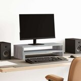 vidaXL Stalak za monitor siva boja hrasta 54x22x15cm konstruirano drvo | shoptok.hr