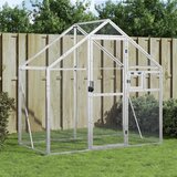 vidaXL Kavez za ptice srebrni 179 x 100 x 185 cm aluminijski | shoptok.hr