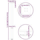 vidaXL Noge za mizo za kavo 4 kosi antracit 72-74 cm jeklo | Shoptok.si