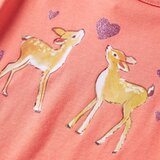 Dječja majica s dugim rukavima koraljna boja 128 | shoptok.hr