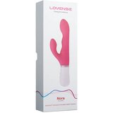 Lovense Vibrator Rabbit Nora, 12cm, Roze-beli Cene