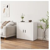  Komoda bijela 80 x 33 x 70 cm od konstruiranog drva | shoptok.hr