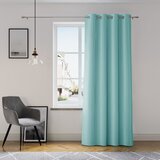 AmeliaHome Curtain OXFORD color blue style classic silver eyelets oxford 140x250 | shoptok.hr