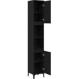  Kupaonski ormar Crni hrast 30 x 30 x 190 cm Konstruirano drvo | shoptok.hr