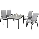 Gardenson Vrtni Set Marini, 5-Delno, Aluminij, Steklo | Shoptok.si