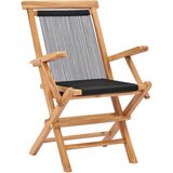 Maison Chic Zložljivi Vrtni Stoli - Stol za vrti 2 kosa trdna tikovina in vrv JS2704, (21876393) | Shoptok.si