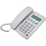 Telefon stolni, LCD zaslon, ID broja, handsfree, bijeli – ST-300 White