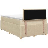  Boxspring krevet s madracem Krem 120 x 190 cm Tkanina | shoptok.hr