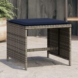  Vrtni stolci s jastucima 4 kom sivi 40x40x35 cm od poliratana | shoptok.hr