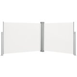 vidaXL Zložljiva stranska tenda krem 140x1000 cm Cene
