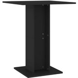 Bistro stol crni 60 x 60 x 75 cm od konstruiranog drva | shoptok.hr