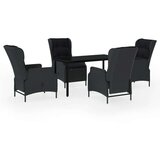  5-dijelni vrtni blagovaonski set tamnosivi | shoptok.hr