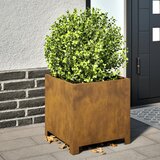 Maison Chic Cvetlično korito - Cvetlični Lonec 40x40x40 cm Vremensko odporno jeklo, (21789395) | Shoptok.si