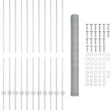  Ograje 22 kos U-kanal 140 cm pocinkano jeklo, Šesterokotna ograja 1.4x25 m pocinkano jeklo | Shoptok.si