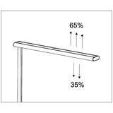 Maul Stoječa LED-svetilka jet, višina 1950 mm, aluminijasto bele barve RAL 9006 | Shoptok.si