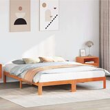  Posteljni okvir brez vzmetnice vošč. rjav 180x200 cm borovina, (21791874) | Shoptok.si