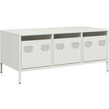 Maison Chic Klubska mizica - kavna mizica - Nizka mizica bela 101,5x50x43,5 cm valjano jeklo, (21753716) Cene
