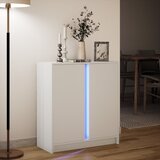  Komoda s LED svjetlima bijela 77x34x85 cm konstruirano drvo | shoptok.hr