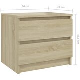  Noćni ormarić boja hrasta 50 x 39 x 43,5 cm konstruirano drvo | Eponuda.ba