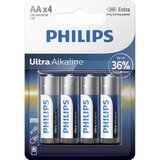 Philips LR6E4B/10 - 4 kom alkalnih AA baterija ULTRA ALKALINE 1,5V 2800mAh | Eponuda.com