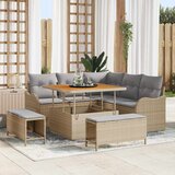  Sjedeća garnitura za vrt 8 kom. poliratan 177.5 x 177.5 x 85 cm | shoptok.hr