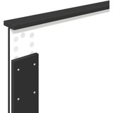  Okvir za krevet Crna 90 x 190 cm Inženjersko Drvo - Crna 90 x 190 cm | shoptok.hr