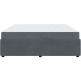 vidaXL Okvir kreveta s madracem Tamno siva 200 x 200 cm Baršun | shoptok.hr