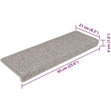  Samoljepljivi otirači za stepenice 15 kom 65x21x4 cm srebrni | shoptok.hr