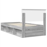  Krevetna konstrukcija s uzglavljem Siva Sonoma 100 x 200 cm | shoptok.hr