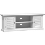 Maison Chic TV omarica - TV stojalo - Televizijska omarica bela 110x30x41 cm inženirski les, (21699526) Cene