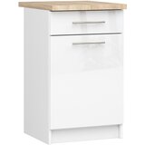 AKORD OLIWIA S50 SZ1 Kabinet + BELO / VISOKI SJAJ BELE Plošče, (21713578) | Shoptok.si