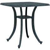  Vrtni stol zeleni 53 x 53 x 53 cm od lijevanog aluminija | shoptok.hr