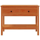  Konzolna stolica s ladicama Vosak smeđa 100 x 35 x 75 cm | shoptok.hr